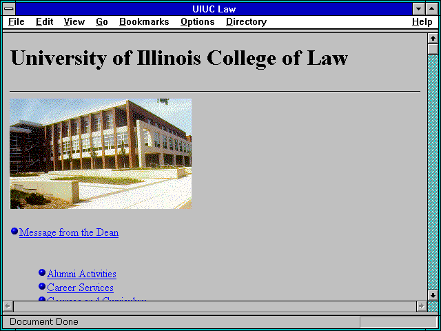 Screenshot of UIUC Law