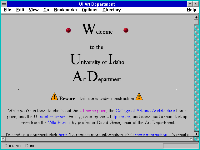 Screenshot of UI Art Department