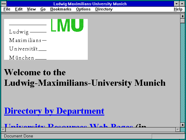 Screenshot of Ludwig Maximilians Universität, München