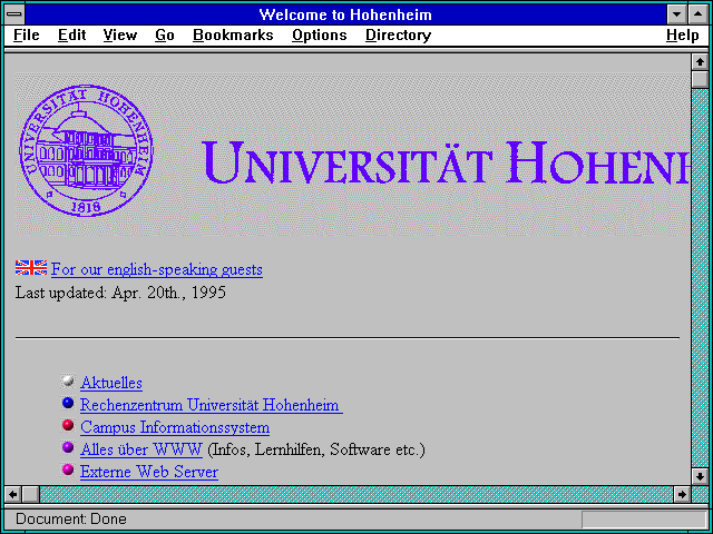 Screenshot of Universität, Hohenheim