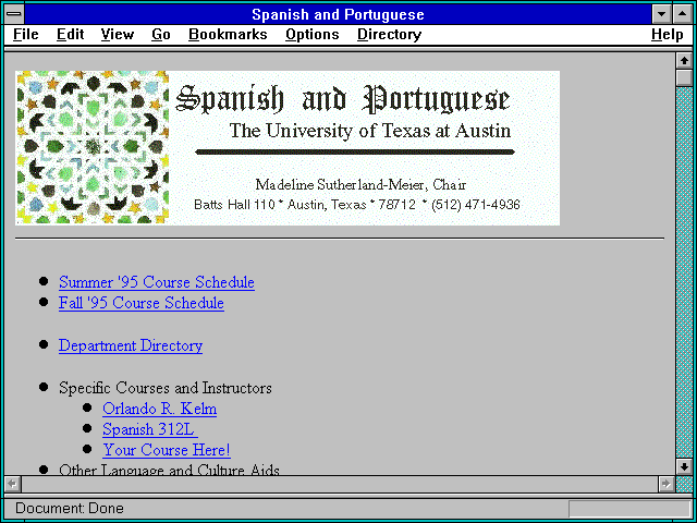 Screenshot of Spanish and Portuguese