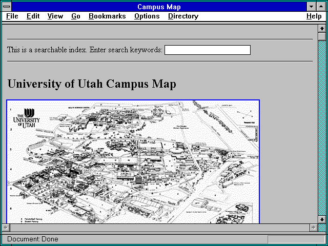 Screenshot of Campus Map
