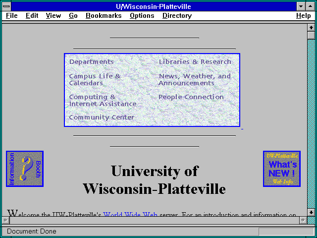 Screenshot of U/Wisconsin-Platteville