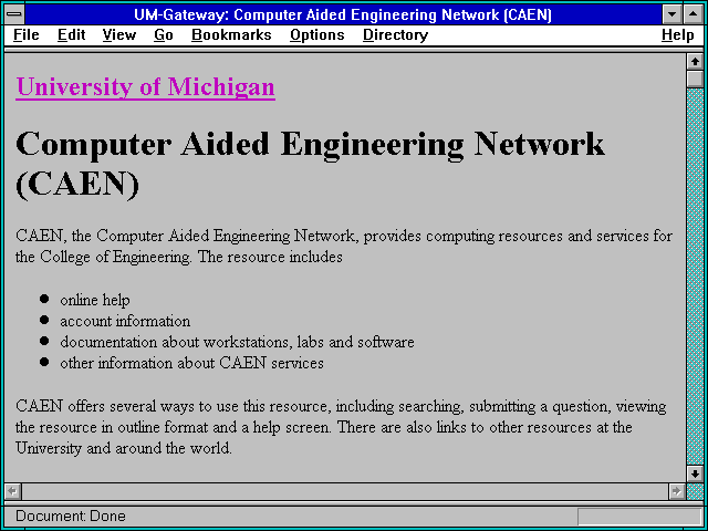 Screenshot of neering Network(CAEN)