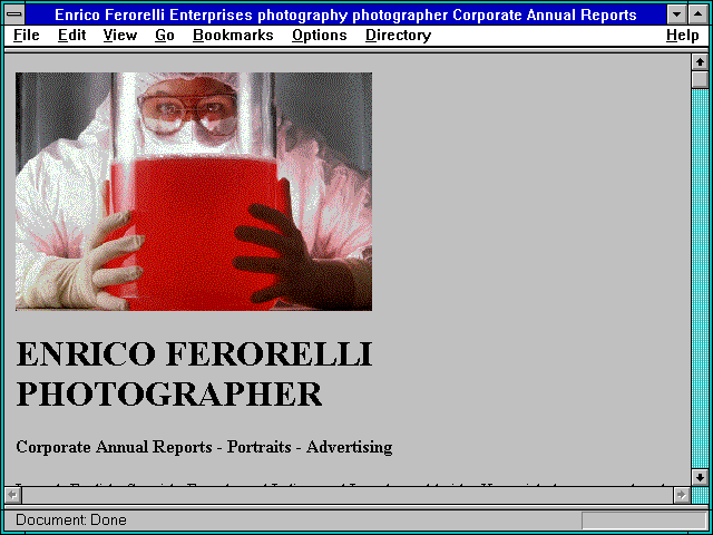 Screenshot of hotography photographer CorporateAnnual Reports Portraits Advertising