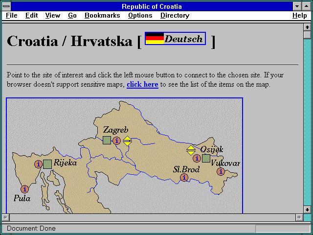 Screenshot of Republic of Croatia