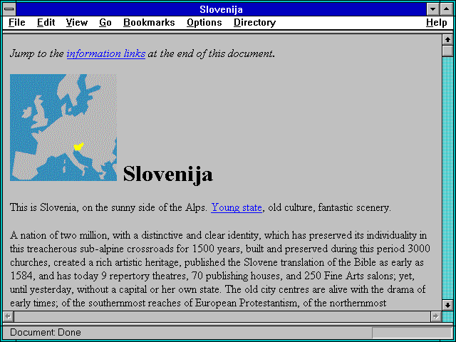 Screenshot of Slovenija