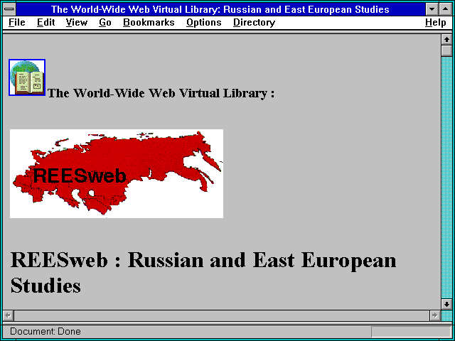 Screenshot of The World-Wide Web Virtual Library: Russian and East European Studies