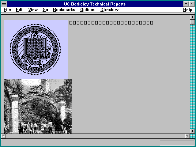 Screenshot of UC Berkeley Technical Reports