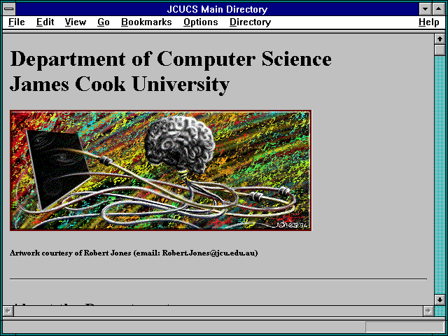 Screenshot of JCUCS Main Directory