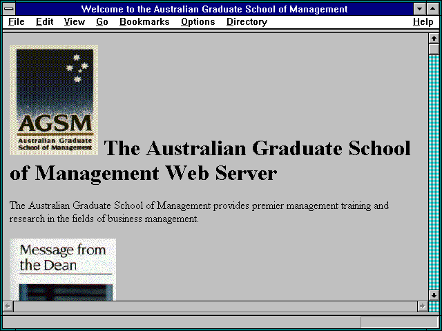 Screenshot of Australian Graduate School of Management