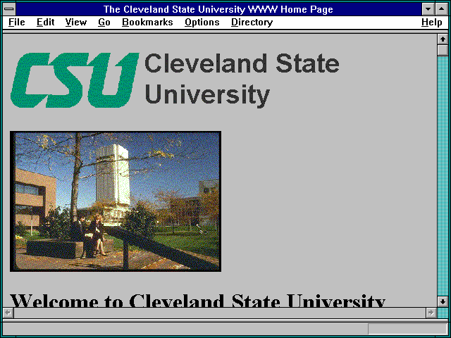 Screenshot of Cleveland State University's Cleveland Index