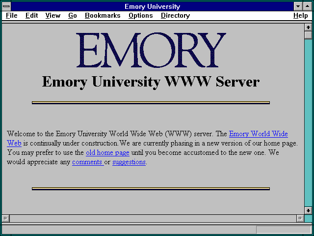 Screenshot of Emory University