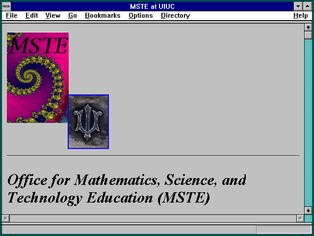 Screenshot of MSTE at UIUC