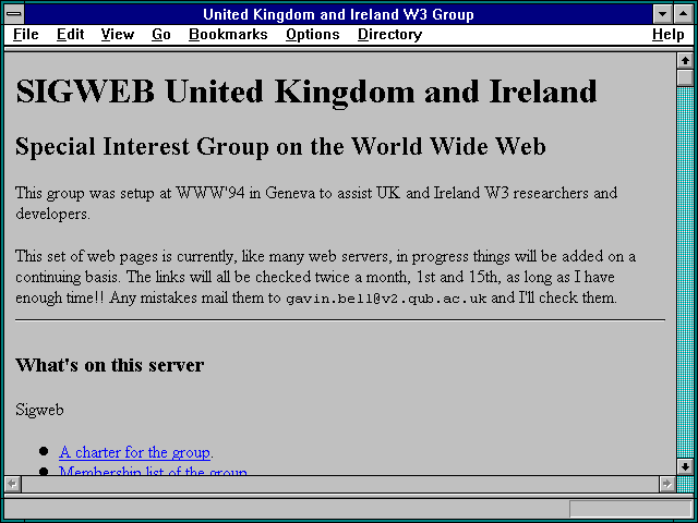Screenshot of Mac comms software