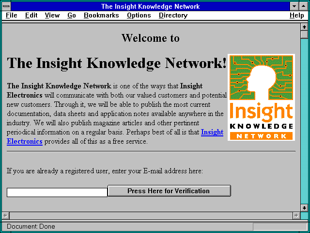 Screenshot of The Insight Knowledge Network