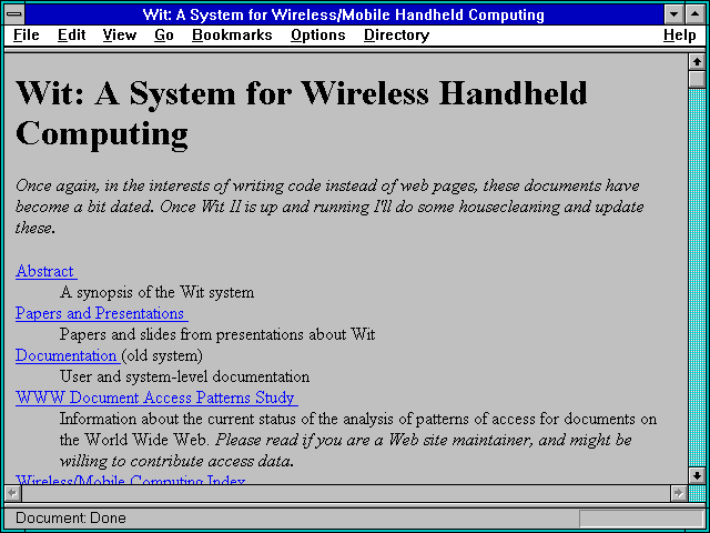 Screenshot of Canine Web