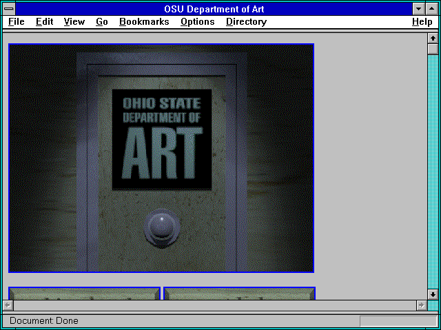 Screenshot of OSU Department of Art