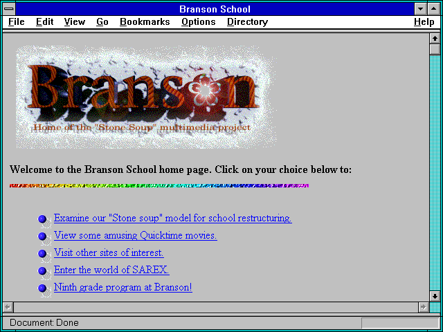 Screenshot of Branson School