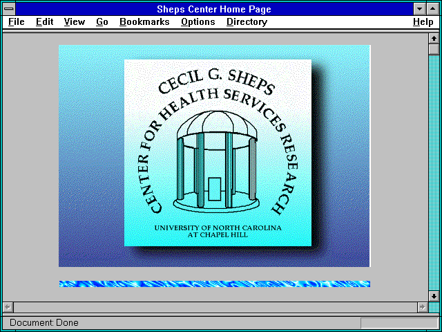 Screenshot of Sheps Center Home Page