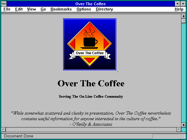 Screenshot of Over The Coffee