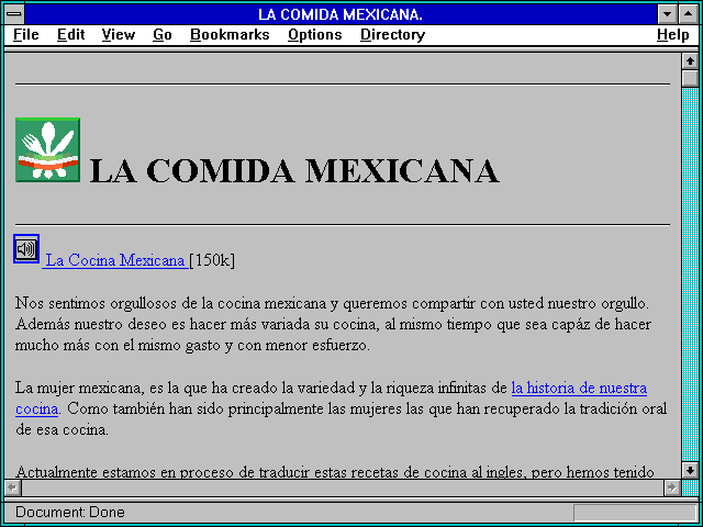 Screenshot of LA COMIDA MEXICANA.