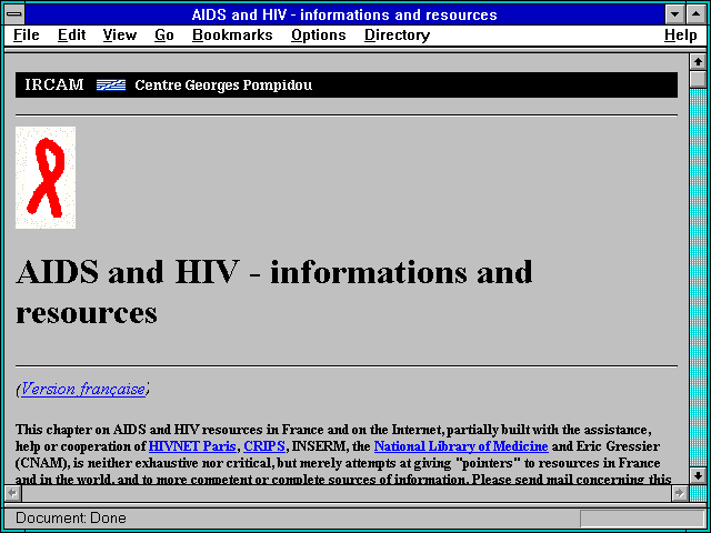 Screenshot of AIDS and HIV - informations and resources