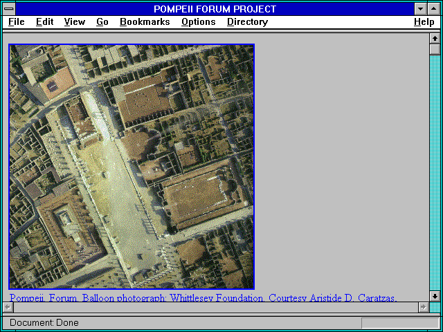 Screenshot of POMPEII FORUM PROJECT