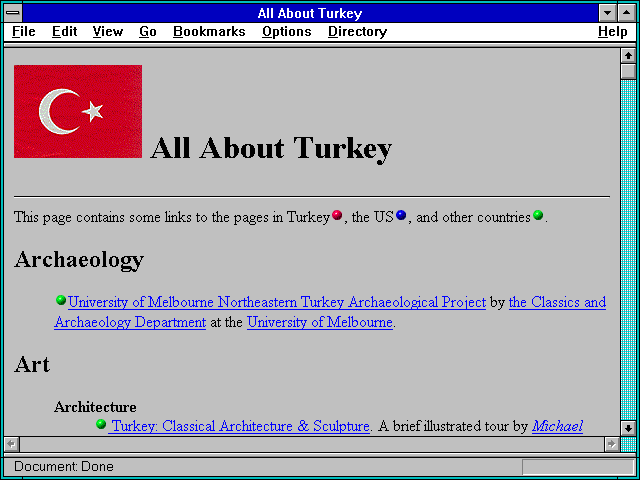 Screenshot of All About Turkey