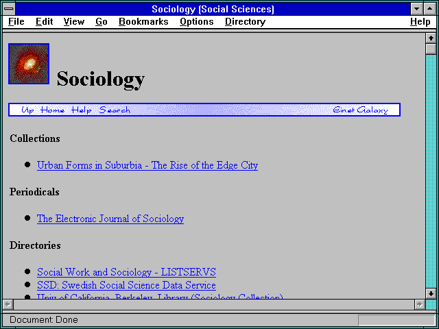 Screenshot of Sociology (Social Sciences)