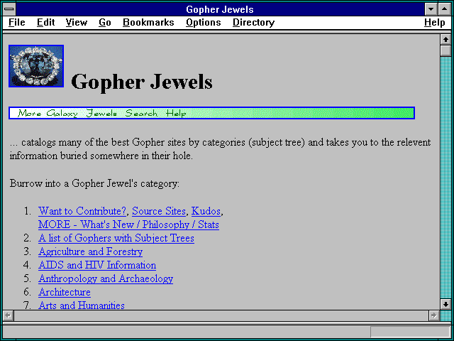 Screenshot of Gopher Jewels - Galaxy