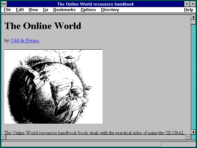 Screenshot of The Online World resources handbook