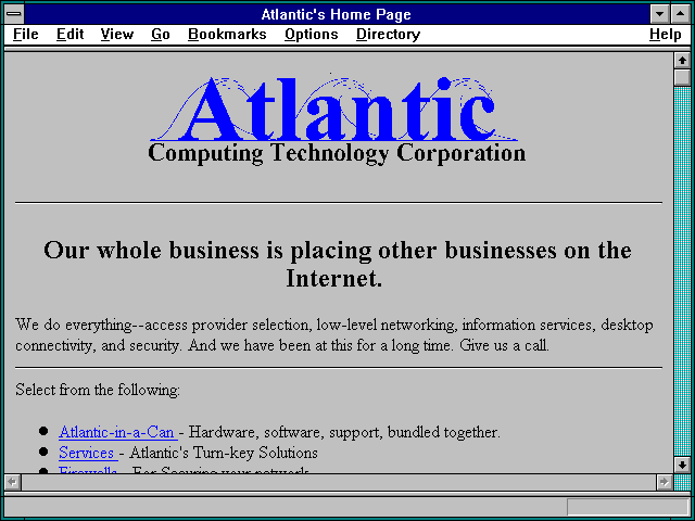 Screenshot of Atlantic Computing Technology Corporation