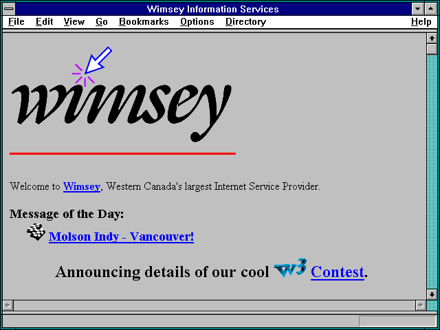 Screenshot of Wimsey Information Services Inc.