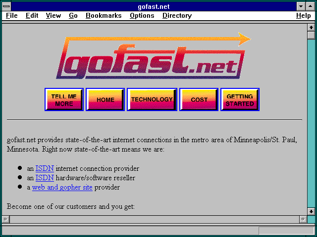 Screenshot of gofast.net