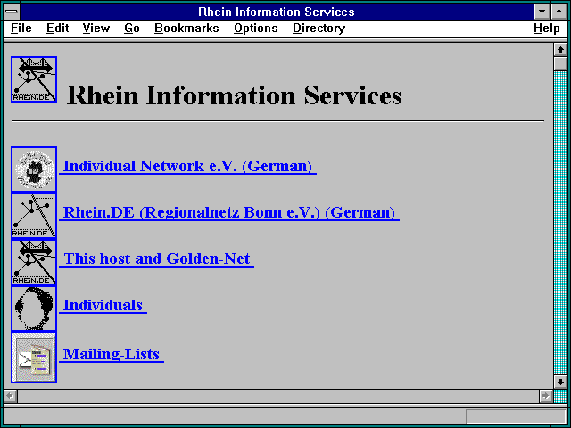 Screenshot of Rhein Information Services