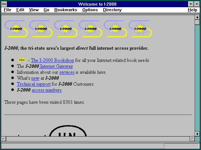Screenshot of Welcome to I-2000