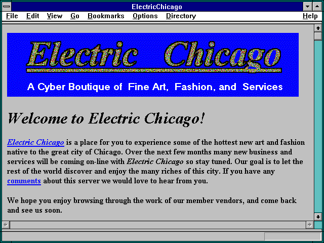 Screenshot of ElectricChicago