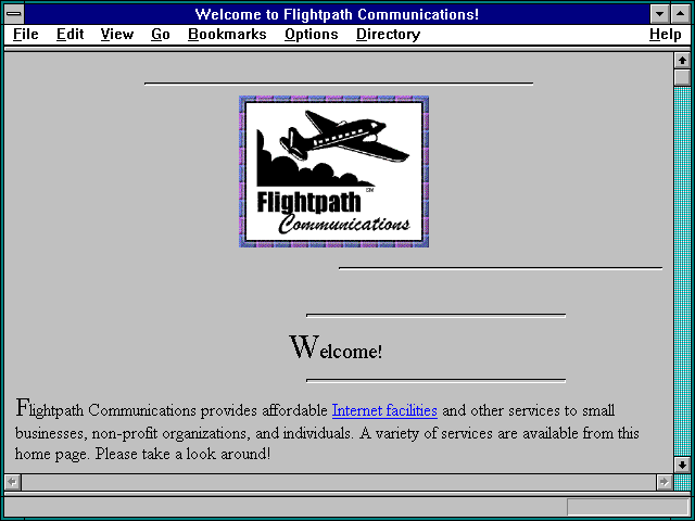 Screenshot of Welcome to Flightpath Communications!
