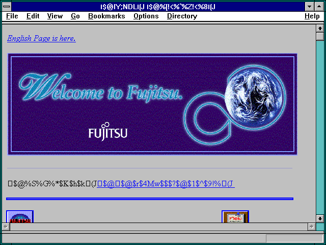Screenshot of FUJITSU LIMITED. Home Page