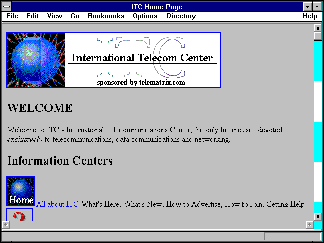 Screenshot of International Telecom Center