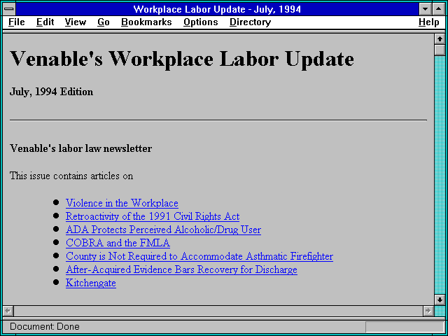 Screenshot of venable.com