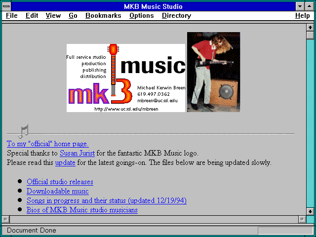 Screenshot of MKB Music Studio
