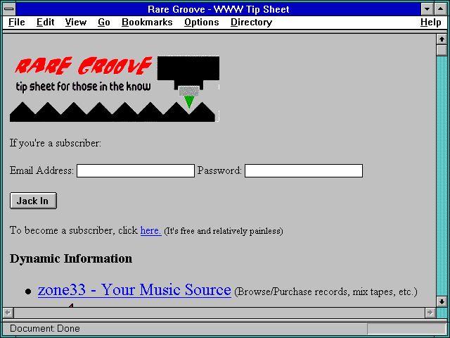 Screenshot of Rare Groove