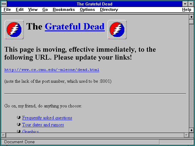Screenshot of The Grateful Dead