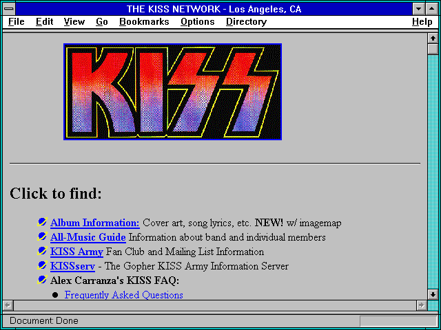 Screenshot of THE KISS NETWORK - Los Angeles CA