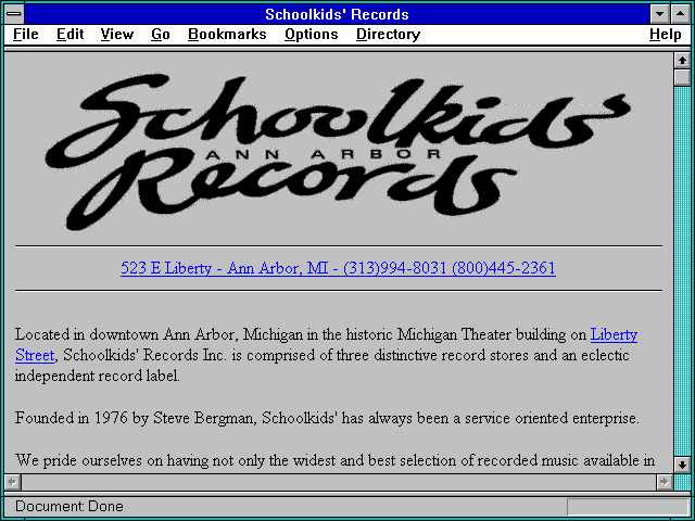 Screenshot of Schoolkids' Records