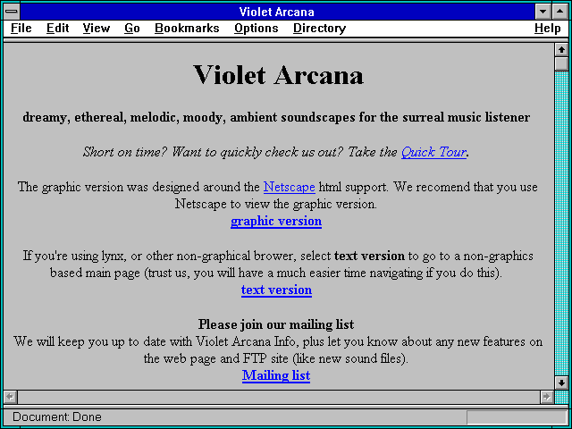 Screenshot of Violet Arcana