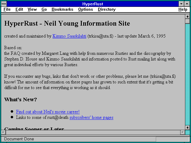 Screenshot of Neil Young