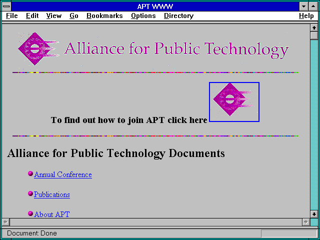 Screenshot of APT WWW